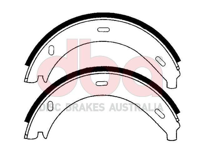 Street Series Brake Shoes [Mercedes Parking Brake 177.8mm] - TecDoc Only