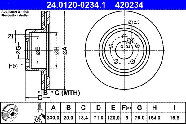 Brake Disc 24.0120-0234.1