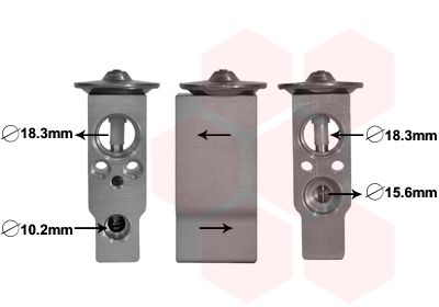 VAN WEZEL 25001285 - Expansionsventil, Klimaanlage