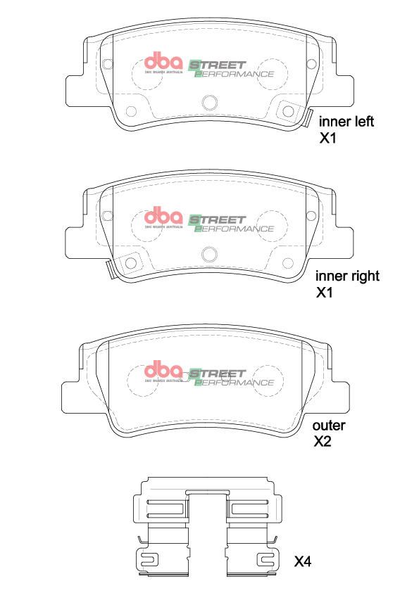 DBA  SP PERFORMANCE  BRAKE PADS [ Hyundai Ioniq 5/ Kia EV6 2022 - On F ] - TecDoc Only