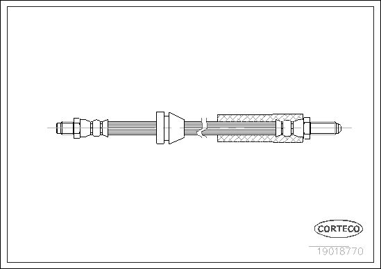 FLEXIBLE DE FREIN FORD-FORD L.T.  0705