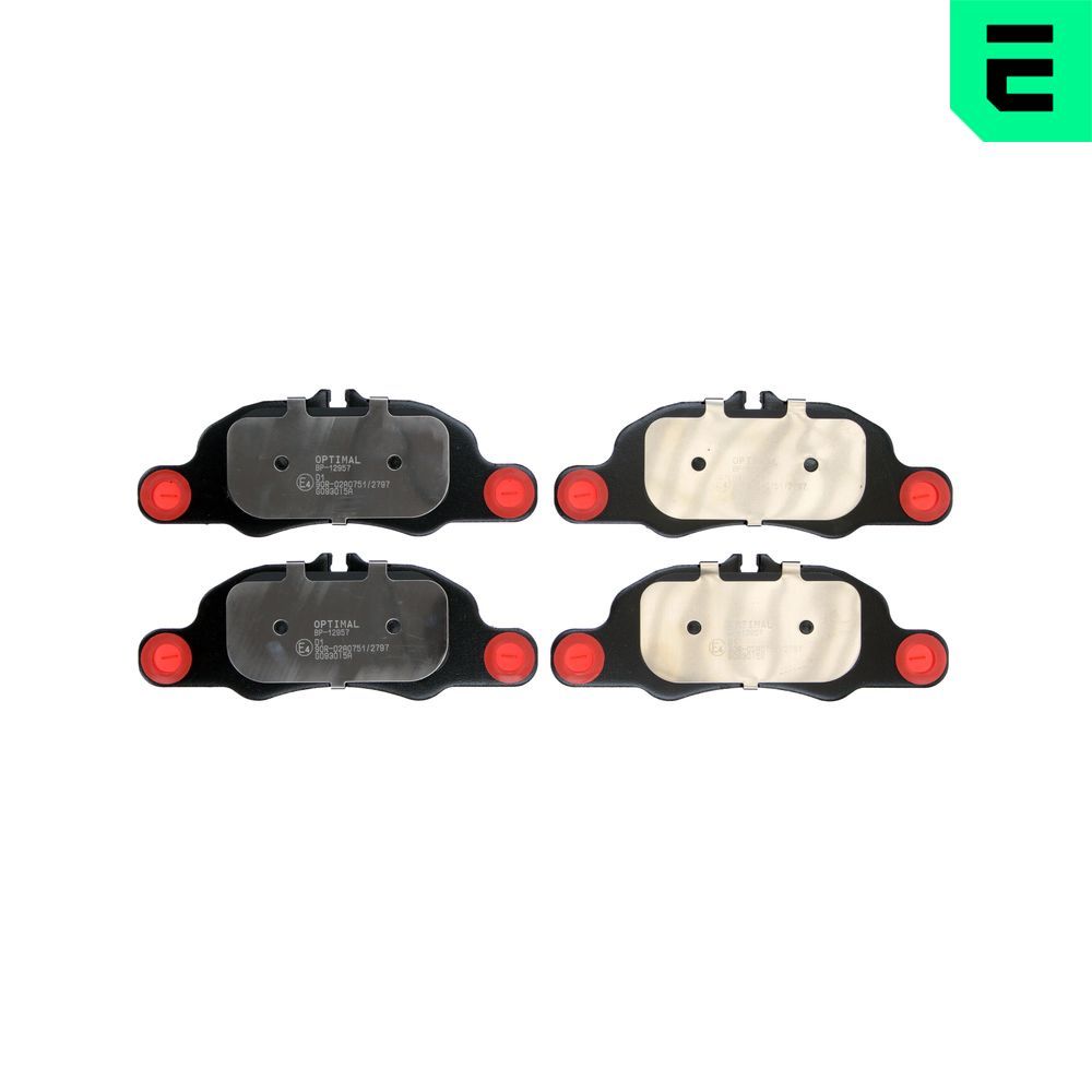 OPTIMAL BP-12957 - Bremsbelagsatz, Scheibenbremse