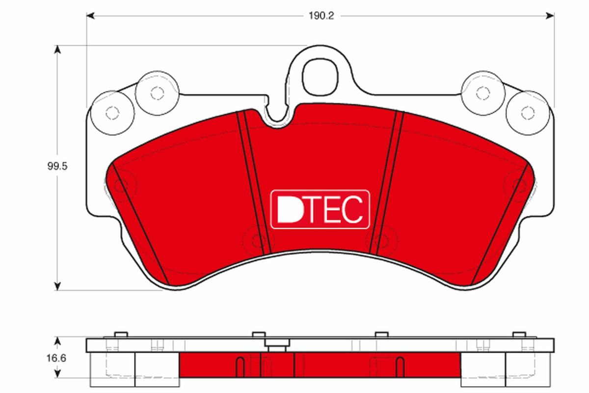 Brake Pad Set, disc brake GDB1720DTE