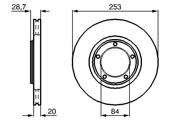 0 986 478 664 BOSCH féktárcsa