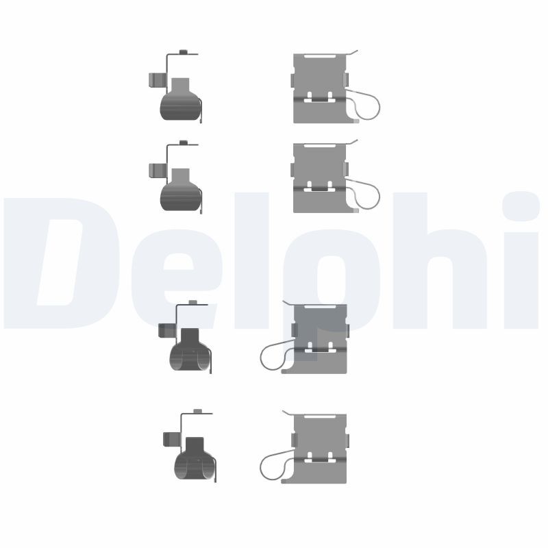 Delphi LX0756 - Zubeh&ouml;rsatz, Scheibenbremsbelag