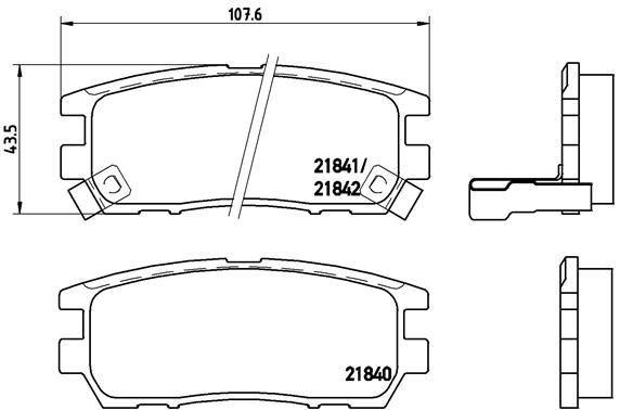 Brake Pad Set, disc brake P 54 018