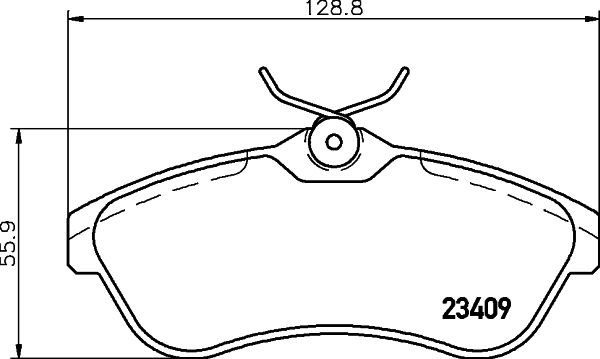 Brake Pad Set, disc brake 8DB 355 009-321