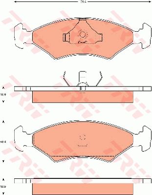 TRW DISC BRAKE PADS - TecDoc Only