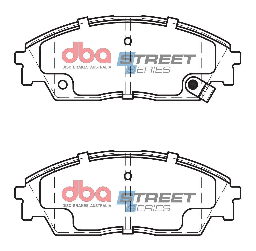 DBA SS STREET SERIES BRAKE PADS [ Honda 1985-2014 F ] - TecDoc Only