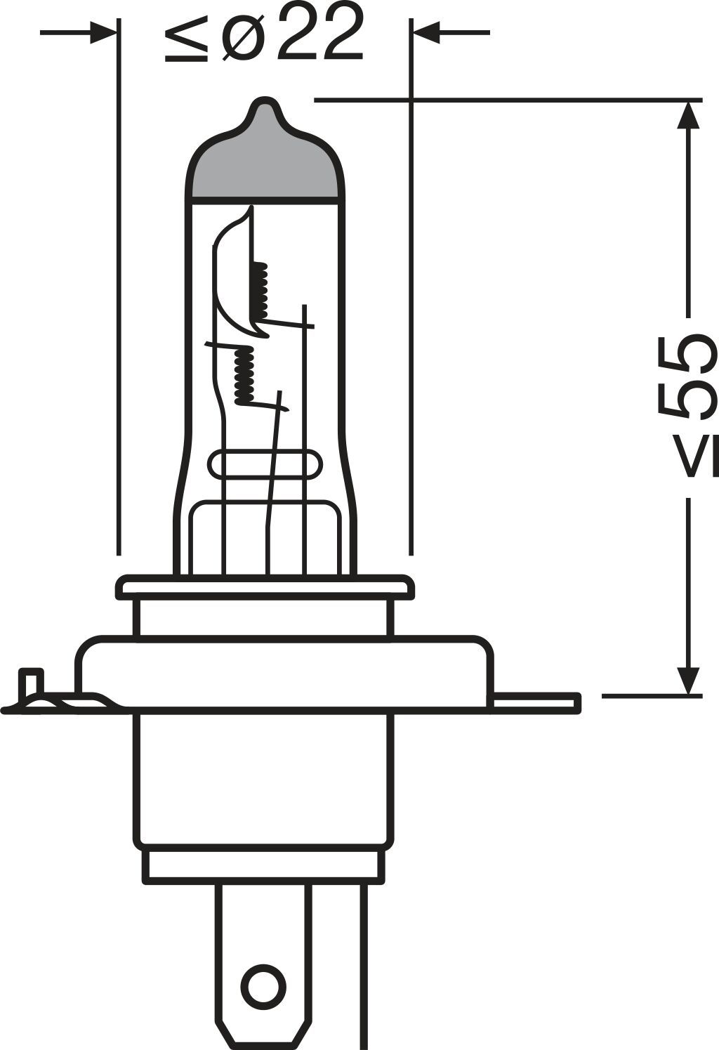 Glühlampe, Fernscheinwerfer