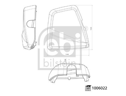 Cubierta, retrovisor exterior