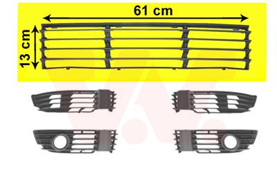 VAN WEZEL 5837590 Ventilation Grilles, bumper