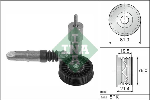 Belt Tensioner, V-ribbed belt 534 0014 10