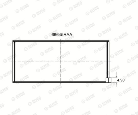 66645RAA GLYCO csapágy