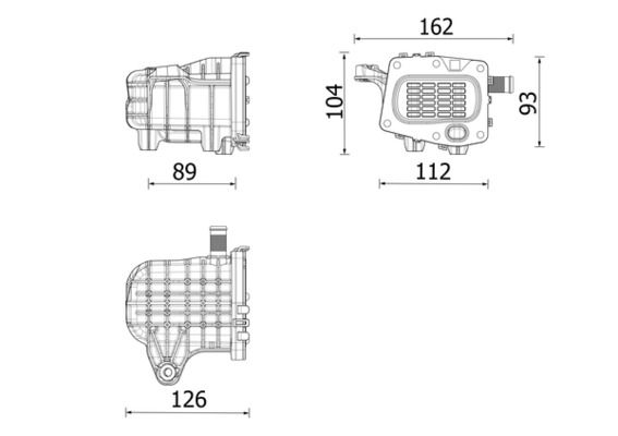 Cooler, exhaust gas recirculation CE 41 000P