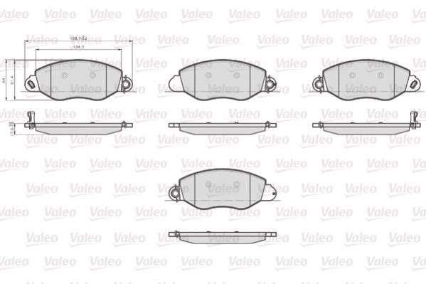 Brake Pad Set, disc brake 873577