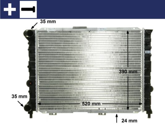 Radiador, refrigeración del motor