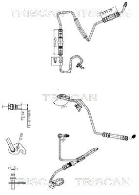 TRISCAN 8516 16044 Hydraulic Hose, steering