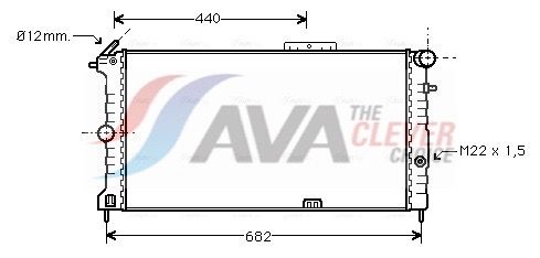 OLA2190 AVA QUALITY COOLING hűtő, motorhűtés