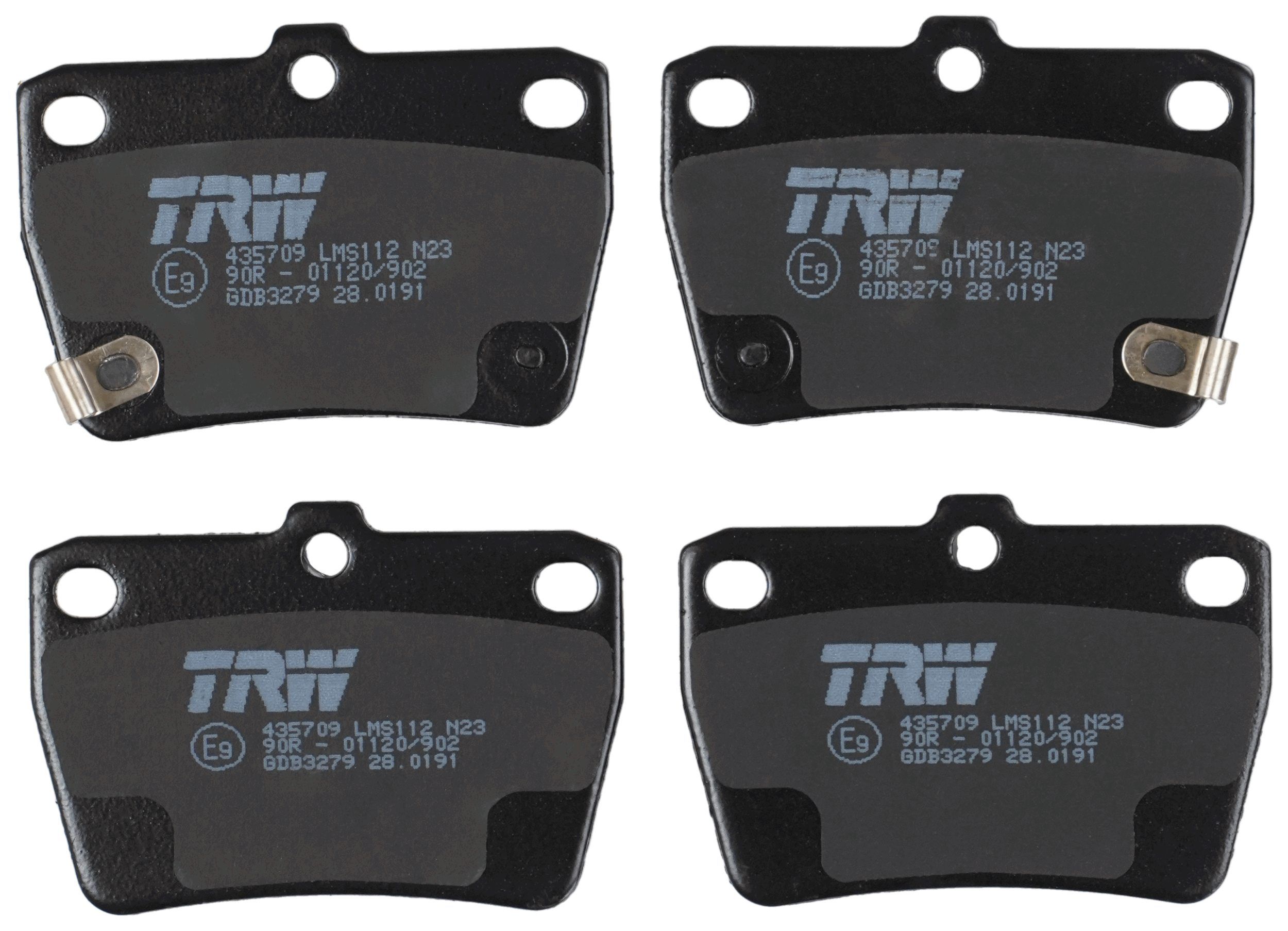 TRW DISC BRAKE PADS - TecDoc 2