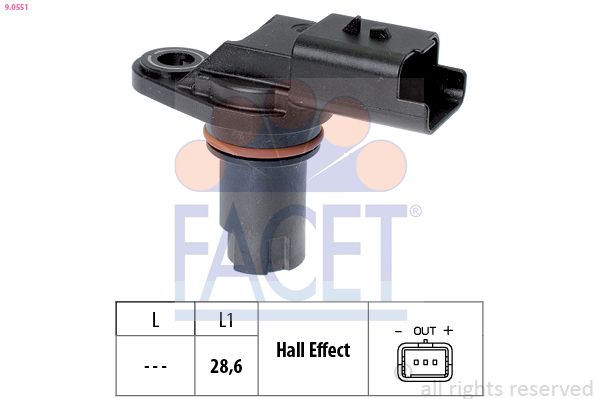 Sensor, camshaft position 9.0551