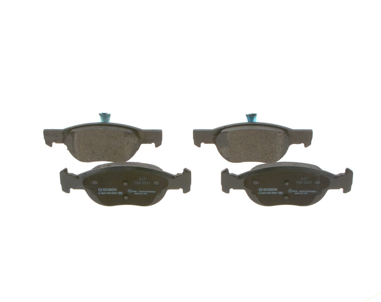 Brake Pad Set, disc brake 0 986 494 852