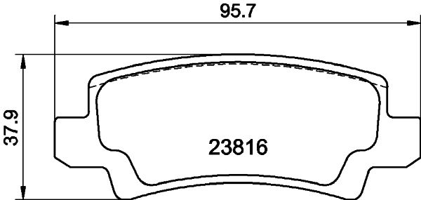 Brake Pad Set, disc brake 8DB 355 010-841