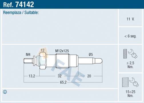 Glow Plug 74142