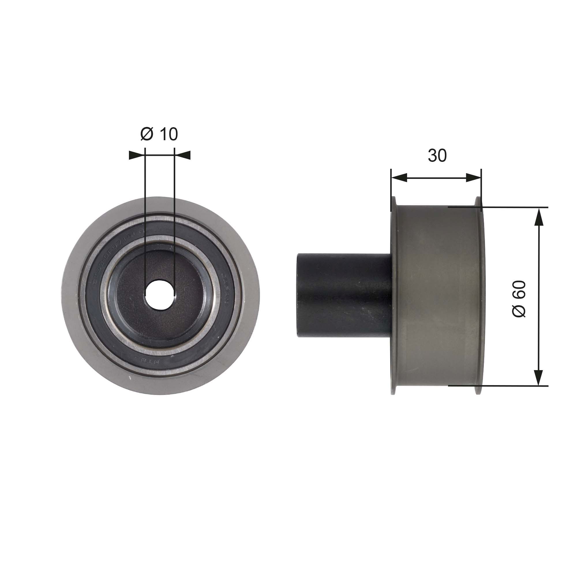 Deflection Pulley/Guide Pulley, timing belt T42136