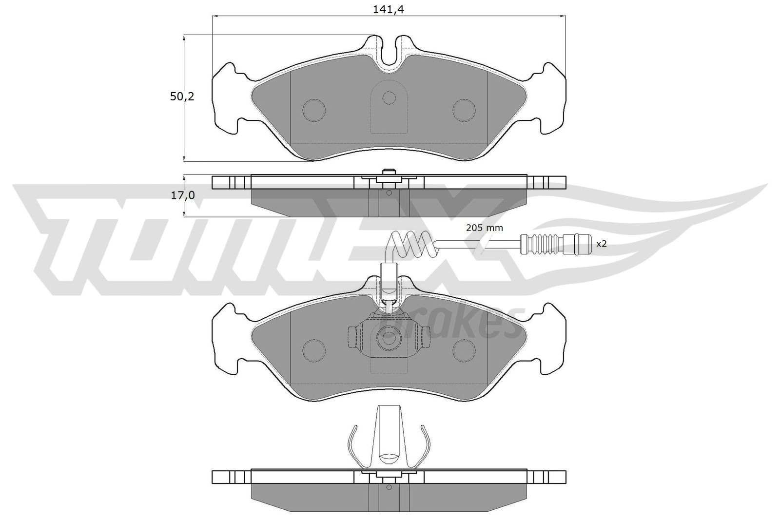 Bremsbelagsatz, Scheibenbremse
