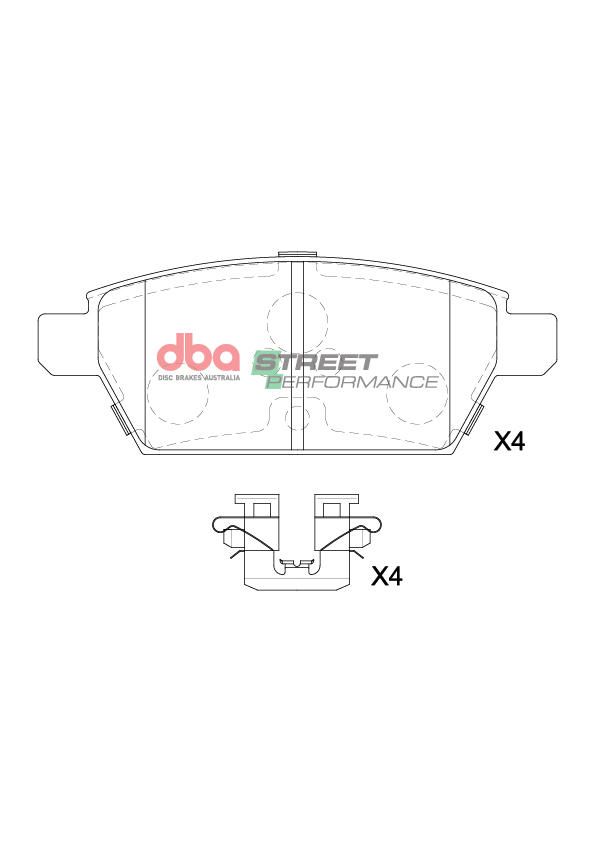 DBA  SP PERFORMANCE  BRAKE PADS [ Mazda 6 MPS 2002-2008  R ] - TecDoc Only