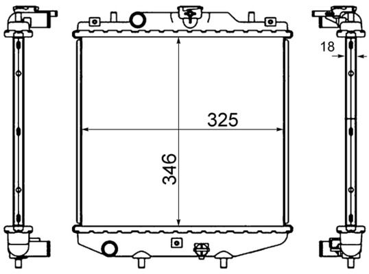 Radiador, refrigeración del motor