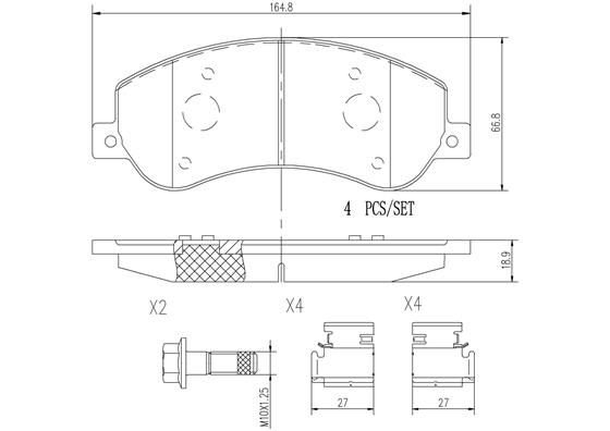 VW AMAROK TDI420 2H 12-On (FRT) - TecDoc 1