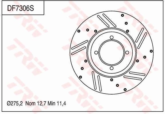 TRW BRAKE DISC - TecDoc Only