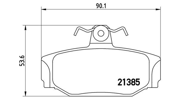 Bremsbelagsatz, Scheibenbremse