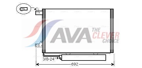 MSA5386D AVA QUALITY COOLING ** CLEVER FIT ** kondenzátor, klíma