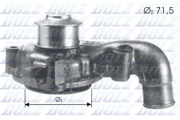 Water Pump, engine cooling F165