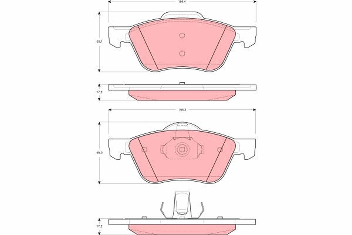 Brake Pad Set, disc brake GDB3272