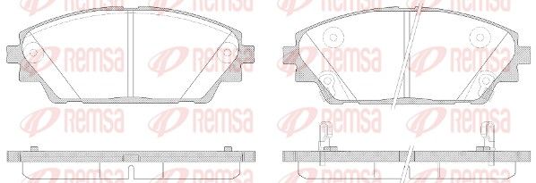 Brake Pad Set, disc brake 1569.02