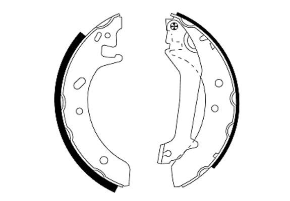 Bremsbackensatz