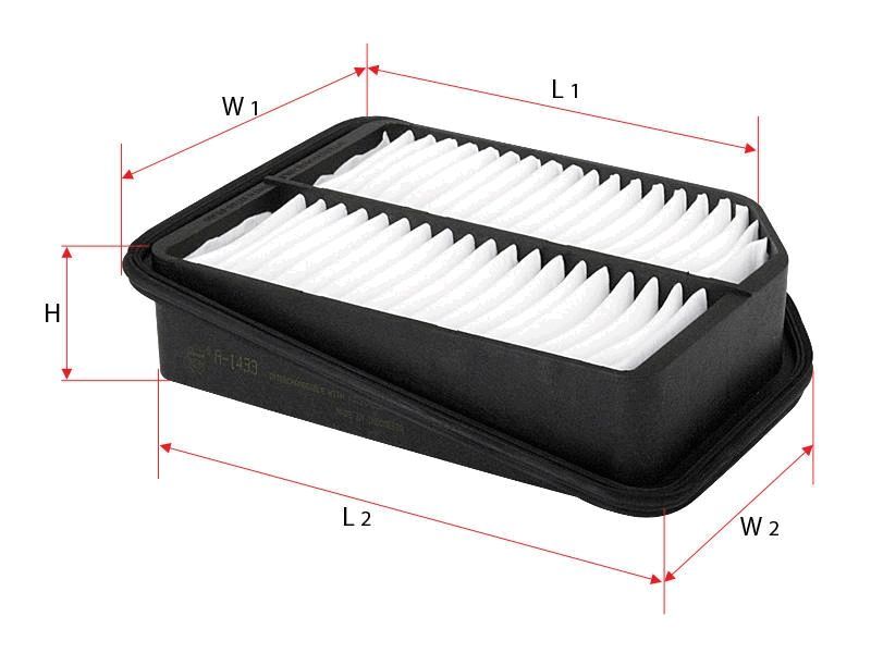 AIR FILTER FITS A1588 - TecDoc Only