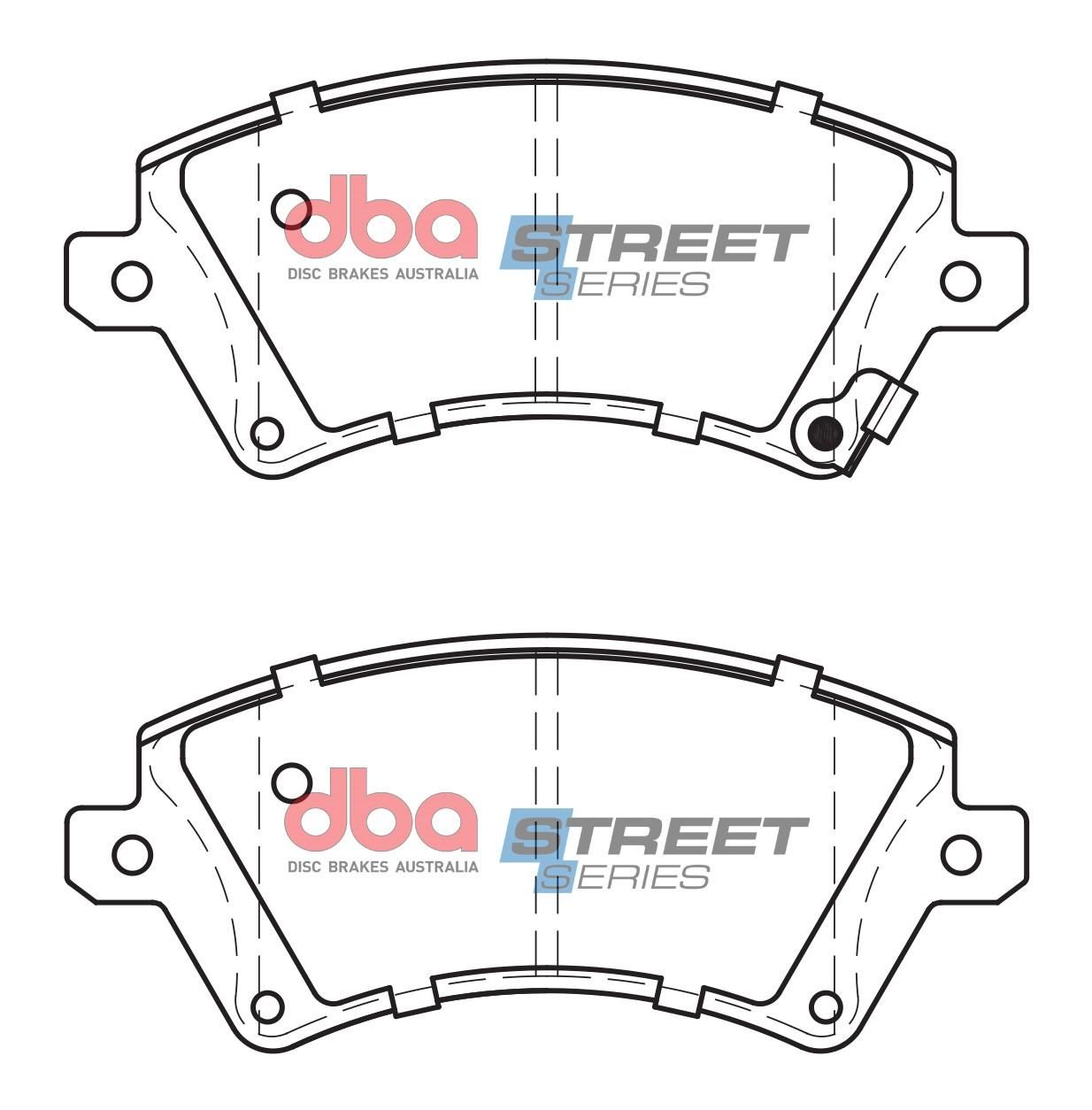 DBA SS STREET SERIES BRAKE PADS [ Toyota Corolla ZZE122R 1.8L [ Sth African ] 2001-2014 F ] - TecDoc Only