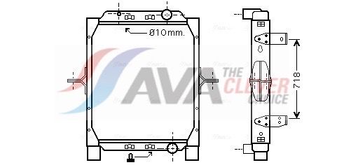 RE2057 AVA QUALITY COOLING hűtő, motorhűtés
