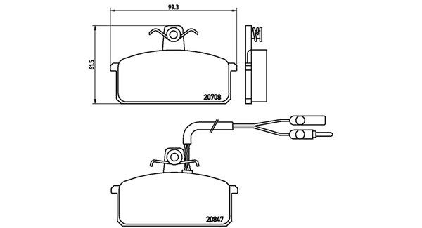 Bremsbelagsatz, Scheibenbremse