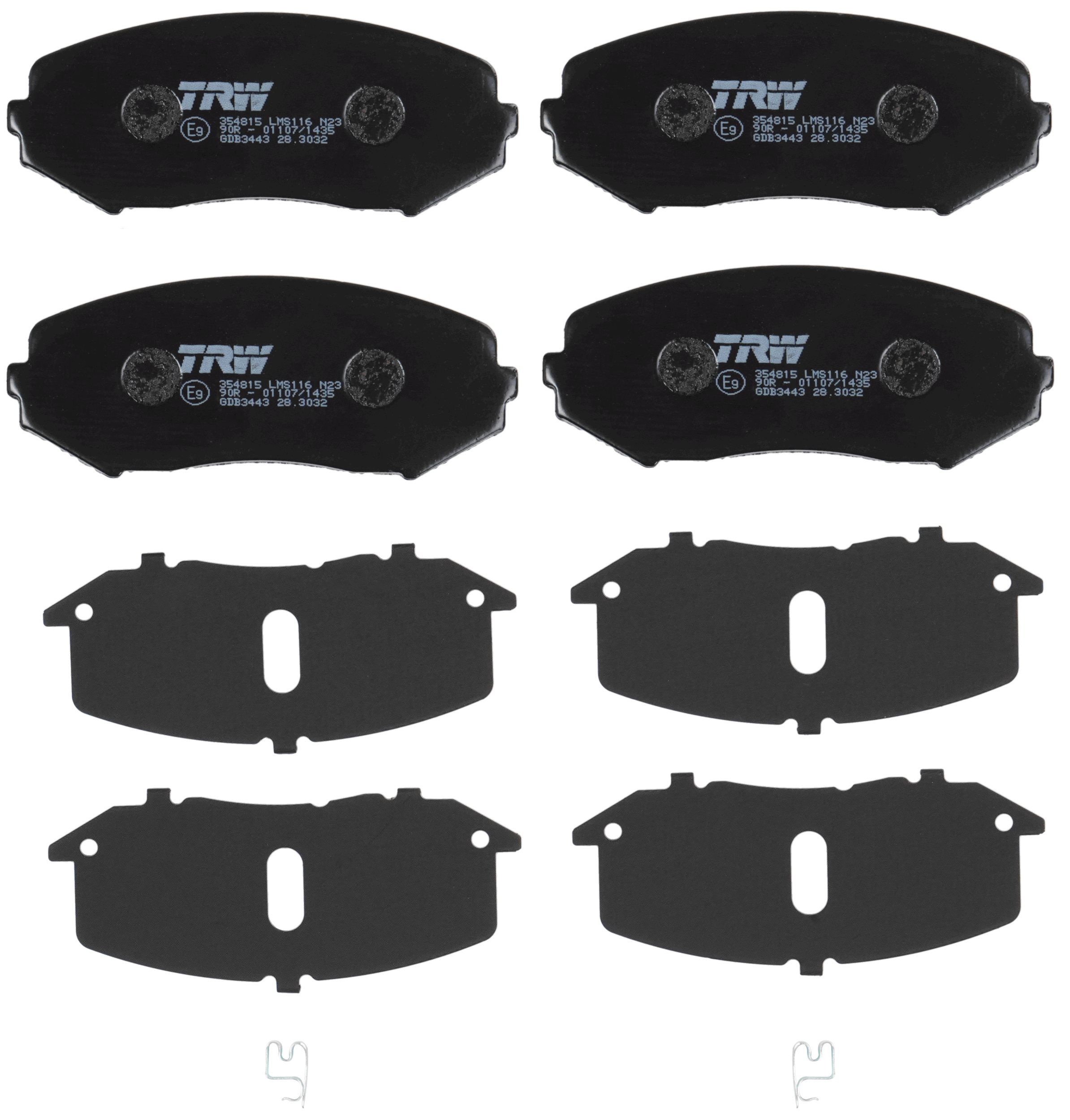 TRW DISC BRAKE PADS - TecDoc 2