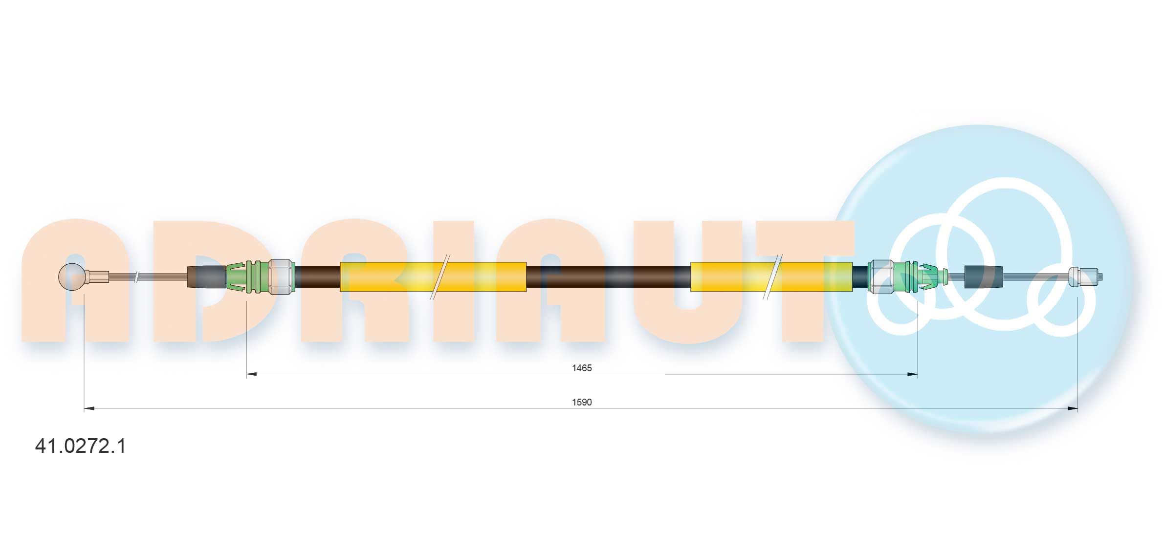 Cable Pull, parking brake 41.0272.1