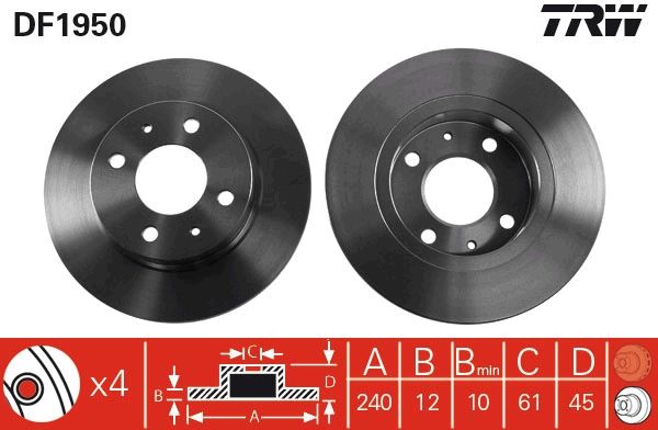 PAIRE DE DISQUES  9900