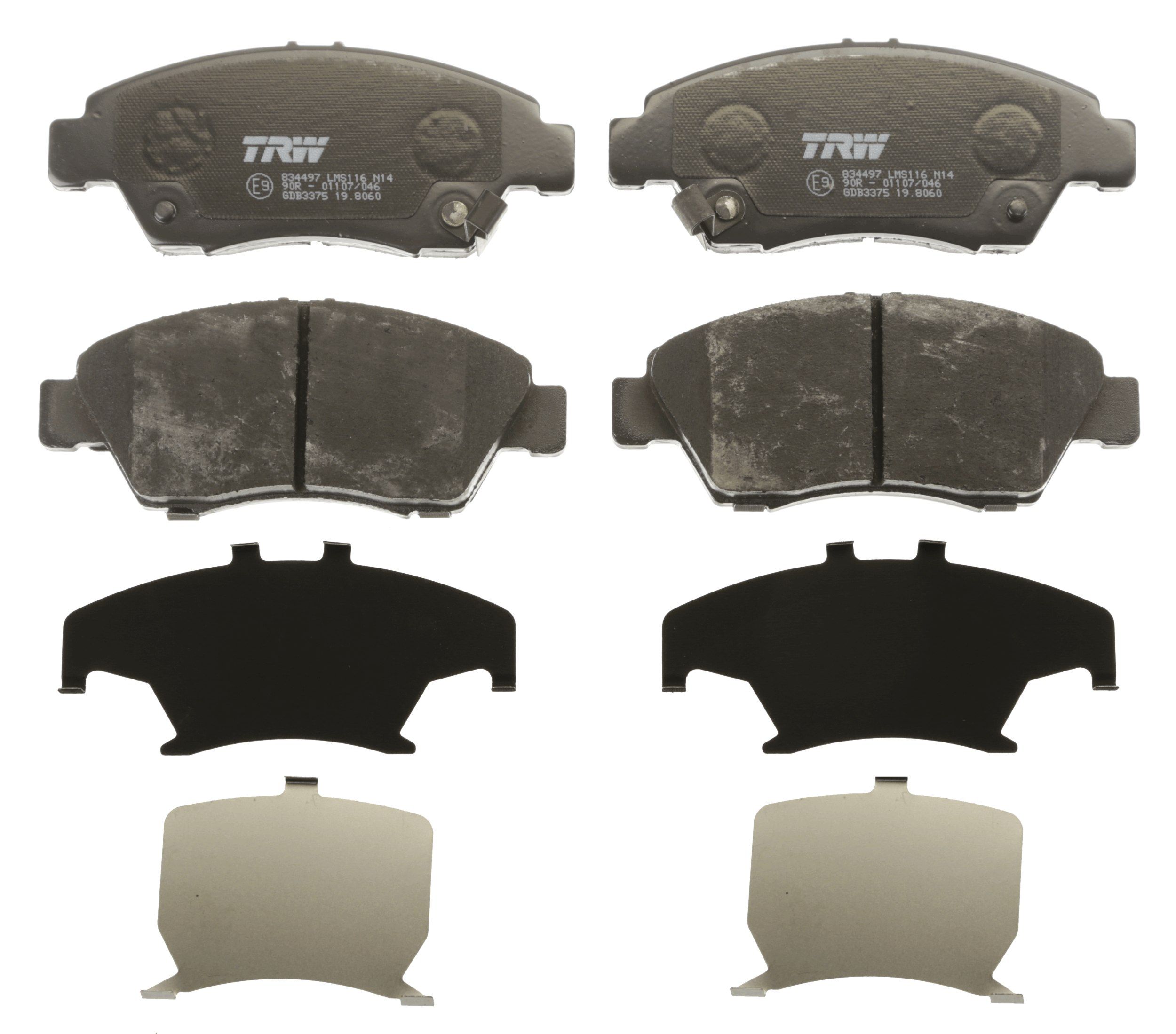 TRW DISC BRAKE PADS - TecDoc 2