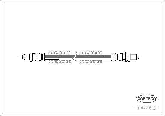 FLEXIBLE DE FREIN FORD KA, PUMA  0705