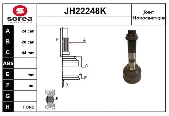 KIT CV JOINT AVEC KR052 - CUORE